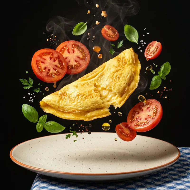 Omelette con Pomodoro
