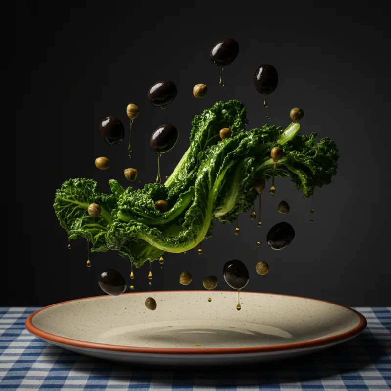 Scarola, Capperi e Olive