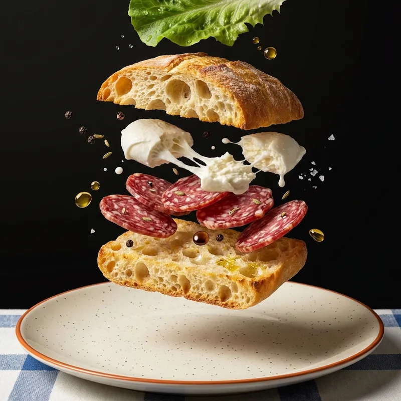 Panino Salame e Mozzarella