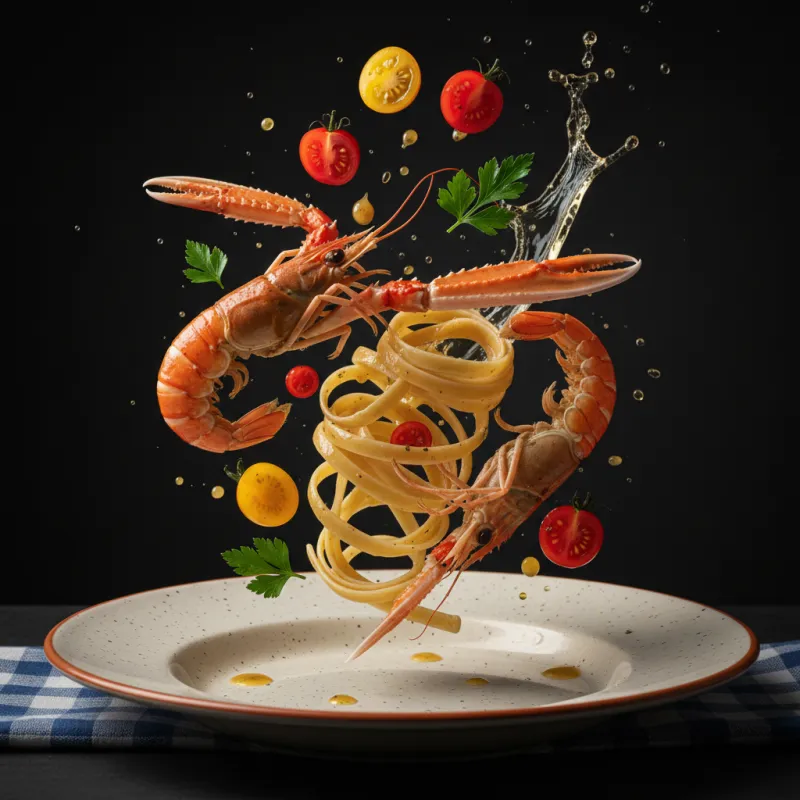 Linguine con gli Scampi