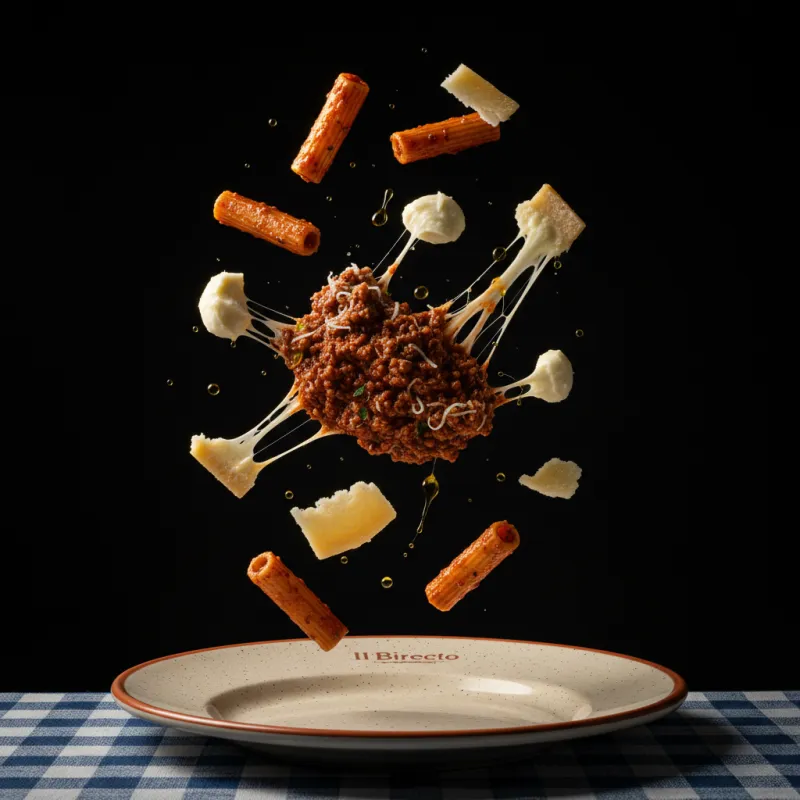 Ziti Spezzati alla Bolognese