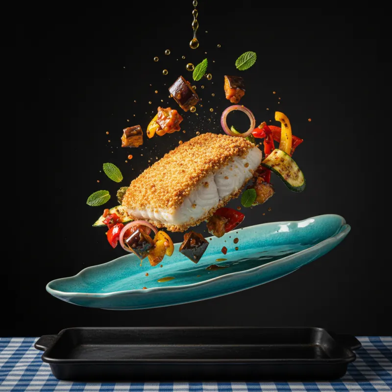 Trancio di Pesce Gratinato al Forno